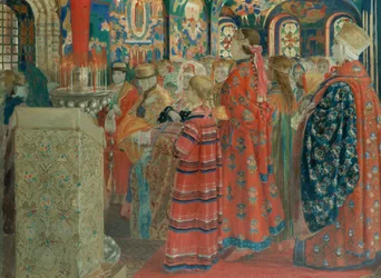 Seventeenth Century Russian Women at Church